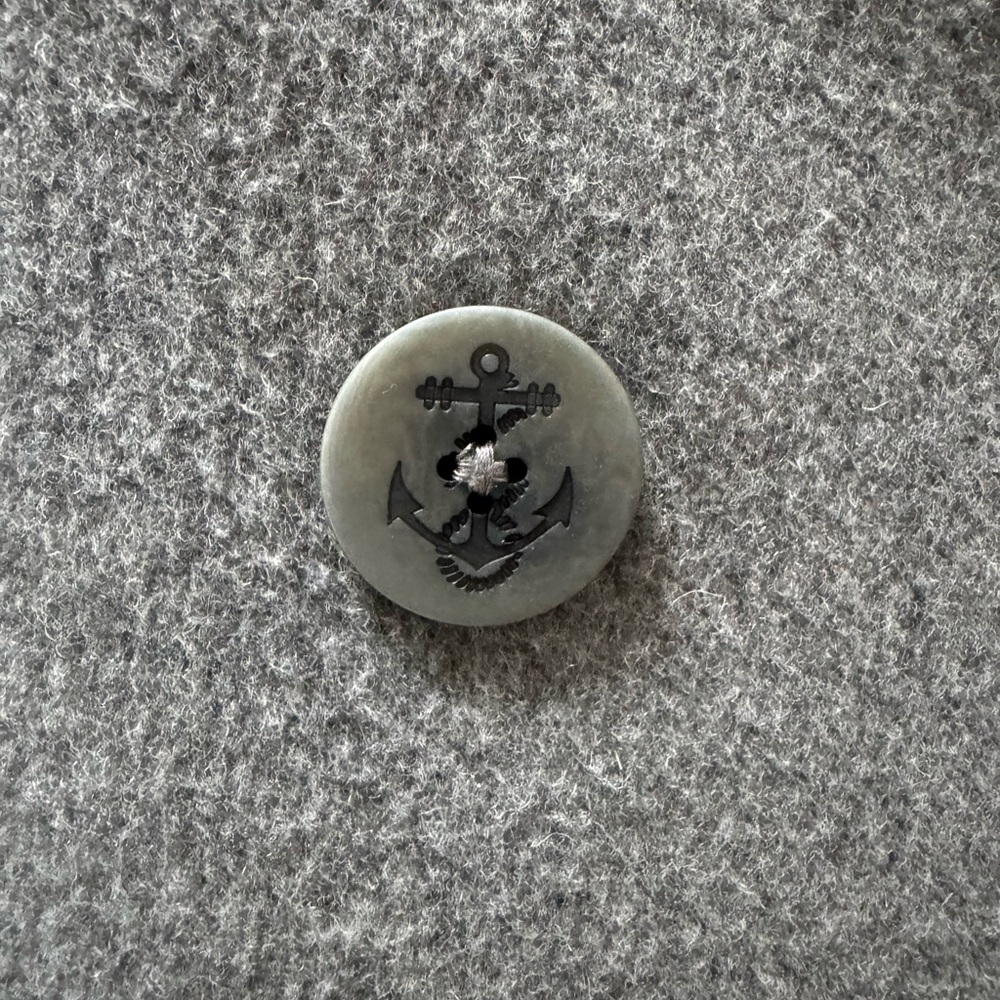 L.L. Bean 16 Classic Lambswool Peacoat, Heather Grey - Picture 4 of 6
